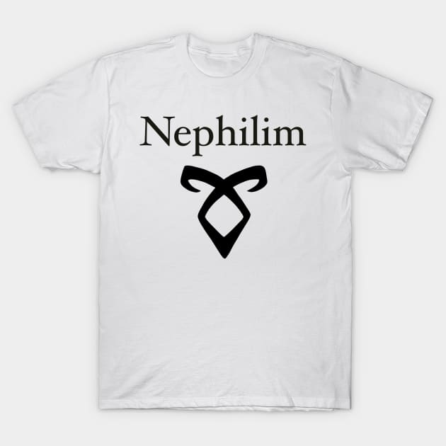 I am a real Nephilim with rune design shadow hunter T-Shirt by AnabellaCor94